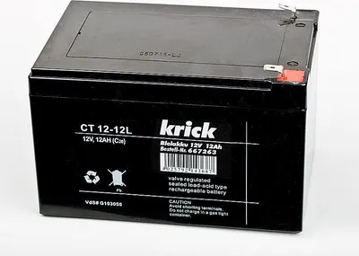 Zdjęcie produktu dla Akumulator kwasowo-ołowiowy Krick 12V / 12Ah