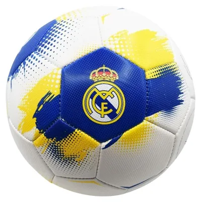 Produktbild von Real Madrid Fußball Größe 5 RM7BG93 Weiß/Blau/Gelb Offizielles Lizenzprodukt