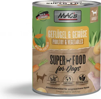 Produktbild von MAC's DOG - Dose 6x800g | Geflügel & Gemüse