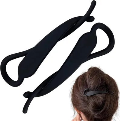 Productafbeelding van Bananenclip voor het haar, 2 stuks, antisliphaarkam voor dames