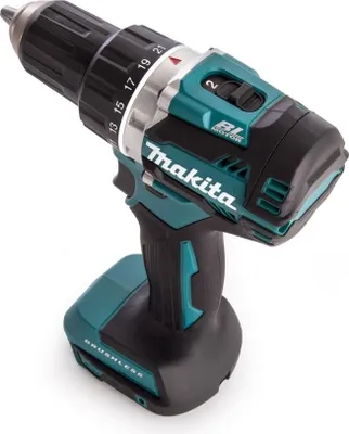 Produktbild von Makita DDF484Z, Handbohrmaschine, Ohne Schlüssel, Schwarz, Blau, 1,3 cm, 3,8 cm, 1,3 cm