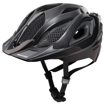 Immagine prodotto di Casco da bicicletta KED Spiri II Trend Allround con luce LED e riflettore, ventilazione ottimizzata e rete di protezione dagli insetti, colore: nero opaco, taglia: 55-61 (L)
