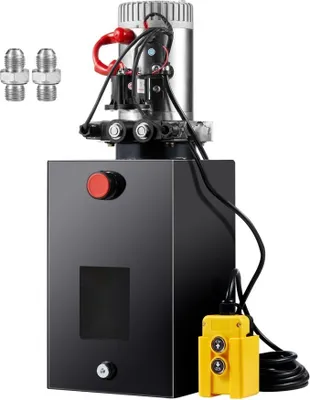 Produktbild von Hydraulikpumpe 12V Doppelwirkendes Hydraulikaggregat 1600W - 3,75 Gal Handpumpe für Aufzüge, Gabelstapler u.a.