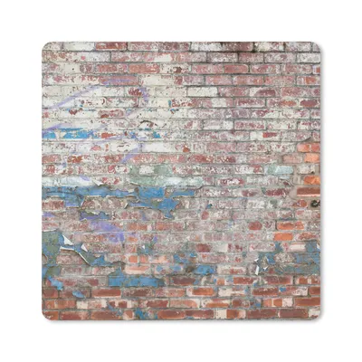 Produktbild von MuchoWow® Mauspad Mousepad Backstein - Straßenkunst - Wand 20x20 cm - Mousepads - Maus Mat - Pad - Mausunterlage - Desk Mat - Bureauartikeln