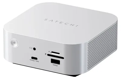 Produktbild von Satechi, Thunderbolt 5 Dock mit NVMe SSD Slot und USB Ports, Silber