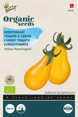 Obrázok produktu pre Buzzy Organic Kirschtomaten Yellow Pearshaped -Samen - Ca. 0,1 gr | Buzzy_92830