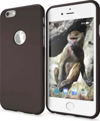 Produktbild von iPhone 6 6S Hülle Handyhülle von NALIA, Ultra Slim TPU Silikon Cover Neon Case Schwarz