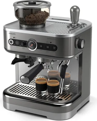 Produktbild von Philips Barista Brew, Espressomaschine, 2,3 l, Kaffeebohnen, Eingebautes Mahlwerk, 1350 W, Grau