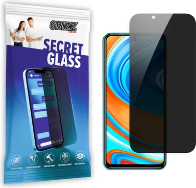 Zdjęcie produktu dla GrizzGlass Xiaomi Privacy Glass SecretGlass dla Redmi Note 9 Pro 4G