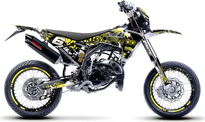 Obrázek produktu pro Grafická sada STAGE6 žlutočerná pro Fantic XM 50 2017-2022 žlutočerná