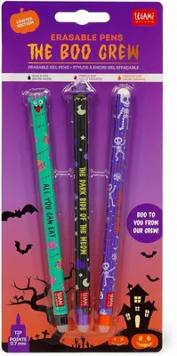 Produktbild von Halloween-Edition 2025: Radierbare Gelstifte – Set mit 3 Stück