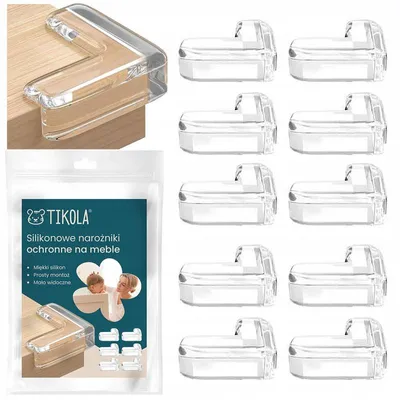 Produktbild von Tikola 10x Silikon Eckenschoner Transparent für Möbel