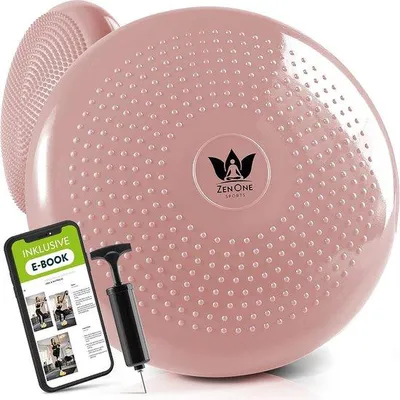 Image de ZenOne Sports coussin d'équilibre, coussin d'assise orthopédique, Balance Board, coussin à picots pour une posture droite, entraînement de fitness, de rééducation, d'équilibre et de musculation