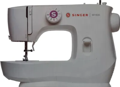 Zdjęcie produktu dla SINGER M1605, Biały, Szycie, Czterostopniowy, Obrotowy, Prąd elektryczny, 425 mm