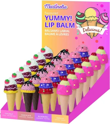 Zdjęcie produktu dla Martinelia Lip Balm Yummy Ice Cream, Zestaw do robienia pomadek dla dzieci, 3 lat(a)