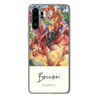 Produktbild von MuchoWow® Handyhülle Schutzhülle Hülle für Huawei P30 Pro Kunst - Umberto Boccioni - Elasticità Silikon Softcase Handy Hülle - Schutzdeckel