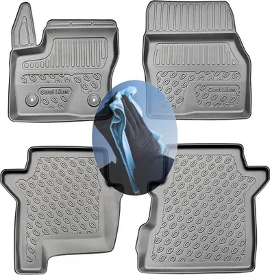 Produktbild von Z510637 TPE-Gummifußmatten kompatibel mit  Ford Grand Tourneo Connect Titanium 2 Kleinbus  2013-2022 7Sitze (1. + 2. Sitzreihe)
