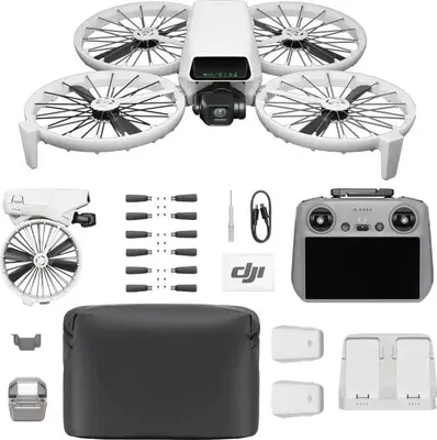 Obrázok produktu pre DJI Flip Fly More Combo RC 2, 4 rotory/rotorov, 48 MP, 3840 x 2160 px, 16 m/s, 3110 mAh, Čierna, Biela