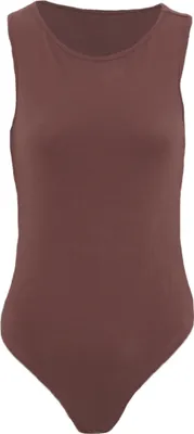Immagine prodotto di Brave Soul - Body da donna con scollo a U e schiena a ragno 1706 (XS) (Marrone pietra)