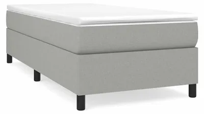 Obrázok produktu pre vidaXL Box spring bed frame light grey 90x190 cm fabric