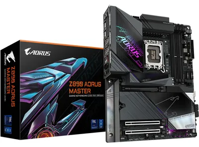 Zdjęcie produktu dla GIGABYTE Z890 AORUS MASTER, Intel, LGA 1851 (Socket V1), Intel Core Ultra (Series 2), LGA 1851, 256 GB, DDR5-SDRAM