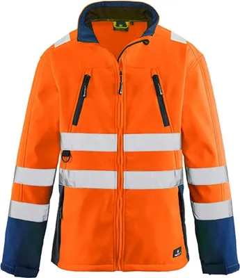 Immagine prodotto di GiaccaPittsburgh, softshell arancione fluorescente/navy, taglia L