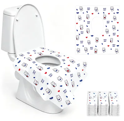 30 Wegwerf-Toilettensitzauflagen, Einweg, tragbar, hygienisch