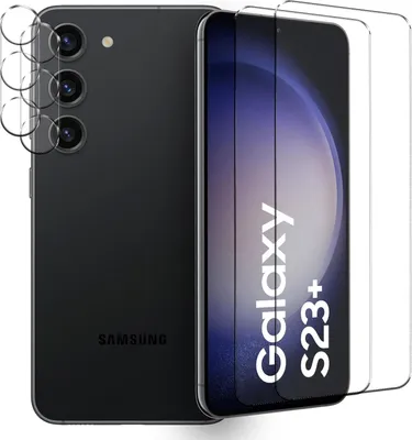 Produktbild von Panzerglas für Samsung Galaxy S23+ Schutzfolie 2x Kamera Schutzglas Folie 2x Panzerfolie