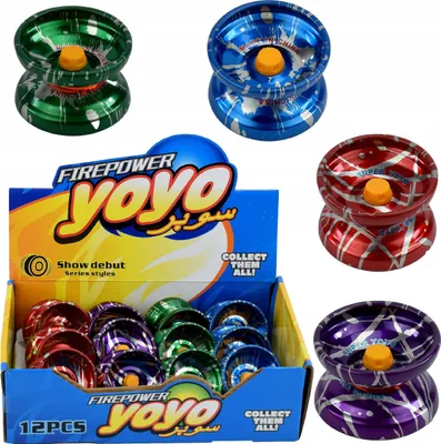 Produktbild von Lolex | Jojo Metallisches Buntes Spielzeug - 100g - Geschicklichkeitsspiel - 1 Stück - 5,5 X 3,5 Cm