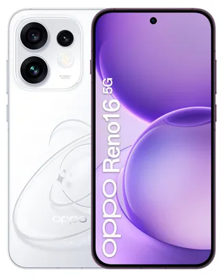 Obrázok produktu pre OPPO Reno16 5G, 16,1 cm (6.32"), 8 GB, 512 GB, 50 MP, Android 16.0, Biela