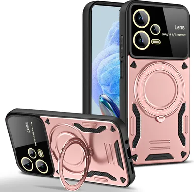 CHcase Huawei P30 Lite Custodia, 2 in 1 Armour Stile Resistente Hybrid Dual Layer Armatura Defender PC + TPU Case Cover con Supporto Magnetico per Auto per Huawei P30 Lite -all Black