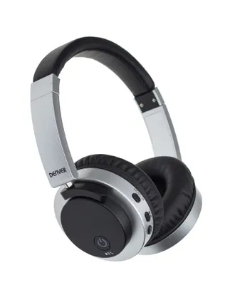 Obrázok produktu pre Denver BTN-206 BLACK, Káblový a bezdrôtový, Hovor / hudba, 410 g, Slúchadlá s mikrofónom, Čierna, Strieborná