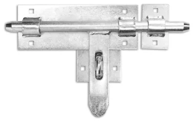 Produktbild von Vielseitiger Türriegel mit Schloss – 340 mm – Robuster Gartentorriegel, sicherer Bolzenverschluss und Verriegelungsbolzen