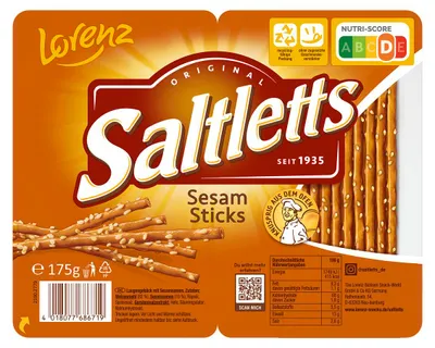 Image de Saltletts biscuits au sésame 175,0 g
