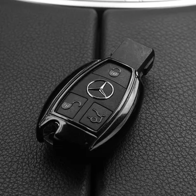 Produktbild von Auto Schlüssel Kunststoff Hülle ABS Plastik Schutz Cover Schwarz kompatibel mit Mercedes Benz Funk ab 2005 Smartkey
