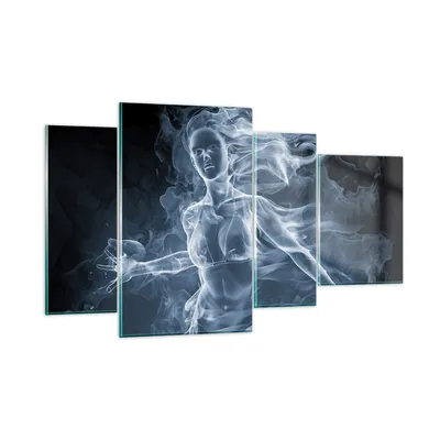 Produktbild von Bilder auf glas - Mädchen rauch nebel kunst - 120x70cm - Glasbilder - Wandbilder - Kunstdruck - zum Aufhängen bereit - Wanddekoration aus Glas - Glas Bilder - Wandbild auf Glas - GDL120x70-2646