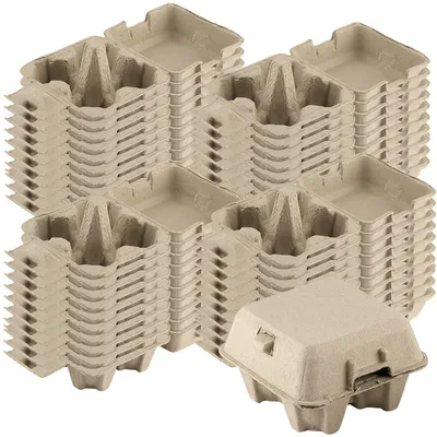 Immagine prodotto di Omgoods - Portauova da 40 pezzi - Cartone ecologico - 4 scomparti - Per uova di gallina - Ideali per uova di Pasqua - Protezione affidabile - Contenitore per uova