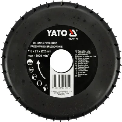 Image de Râpe à fraiser rotative 118 mm