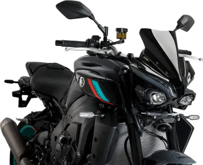 Obrázok produktu pre PUIG nahá športová obrazovka čierna ABE schválená pre Yamaha