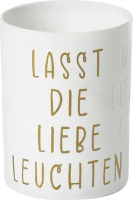 Produktbild von Teelichthalter "Lasst die Liebe leuchten"