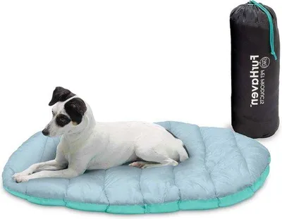 Immagine prodotto di Cuscino per cani piccolo, grigio e blu, lavabile