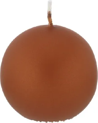 Produktbild von Kugelkerzen Kupfer mit Metalleffekt (Metallic Matt), Ø 15 cm, 2 Stück