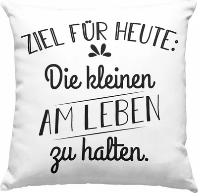 Produktbild von Trendation - Lustige Deko-Kissen mit Füllung 40x40 für Kindergärtnerin Erzieherin Geschenk Spruch  Deko-Kissen mit Füllung 40x40 Kindergarten Erzieher Deko-Kissen mit Füllung 40x40 mit Spruch (Grün)