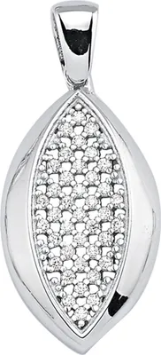 Produktbild von JOBO Anhänger 925 Sterling Silber 39 Zirkonia Silberanhänger