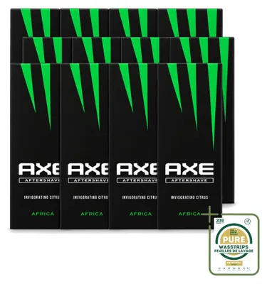 Immagine prodotto di 12 confezioni di dopobarba Axe Africa, 100 ml ciascuna - confezione da 12 pezzi