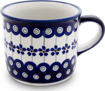 Produktbild von Original Bunzlauer Keramik 400 ml Kaffeepott Teebecher Tasse Becher Ø 10,2 cm, H 8,6 cm Design166a