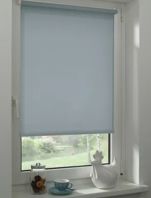 Produktbild von Gardinia EasyFix Rollo rauchblau 60 x 150 cm