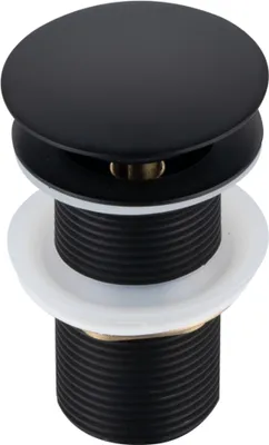 Produktbild von Korek Umywalkowy Mosiężny Klik-Klak Bez Przelewu Czarny Ø66mm Balneo