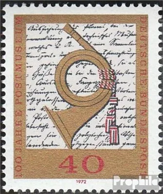 Produktbild von Briefmarken BRD (BR.Deutschland) 1972 Mi 739 (kompl.Ausg.) FDC 100 Jahre Postmuseum Frankfurt