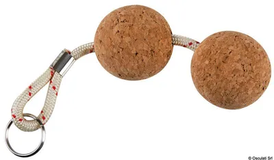 Immagine prodotto di Portachiavi galleggiante in sughero a doppia sfera, 10 pezzi